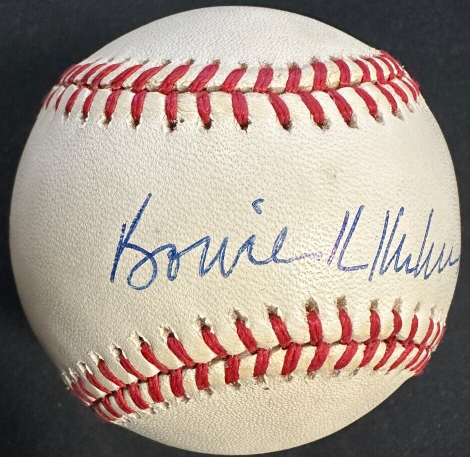 Bowie Kuhn Autographed Official American League Baseball HOF BAS