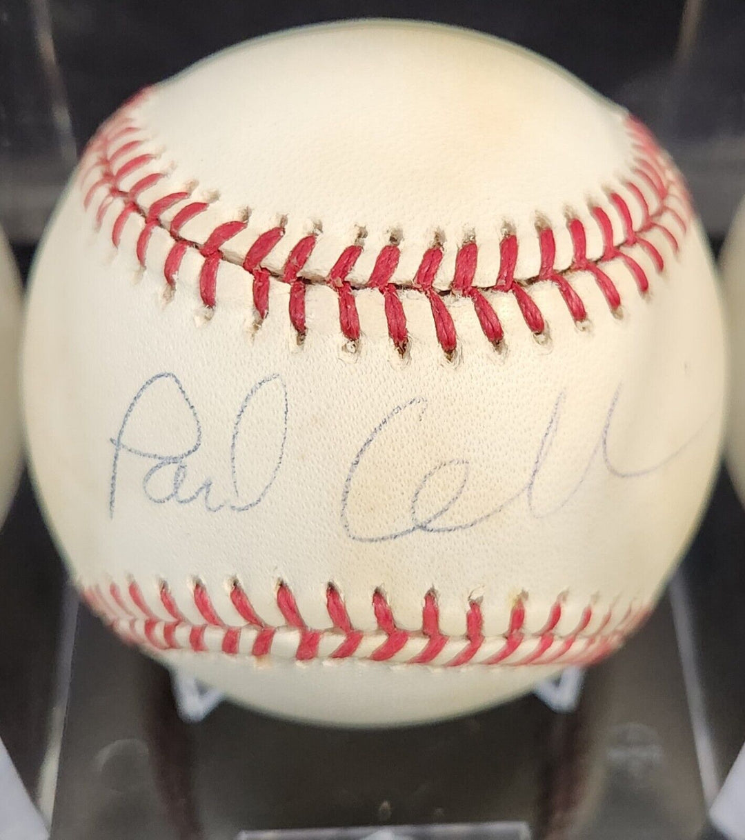 Paul Cellucci Signed American League Baseball Massachusetts Governor COA