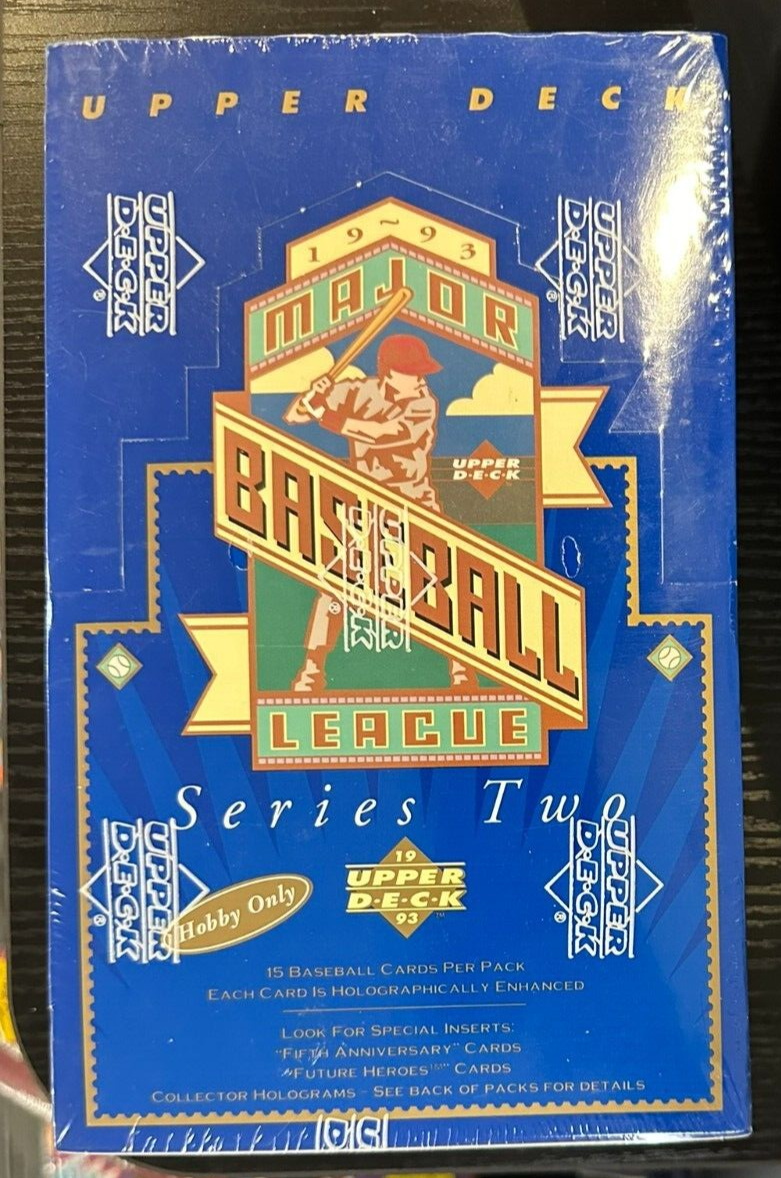 1993 Upper Deck Baseball Series 2Factory Sealed Hobby Box 36 Packs Jeter RC