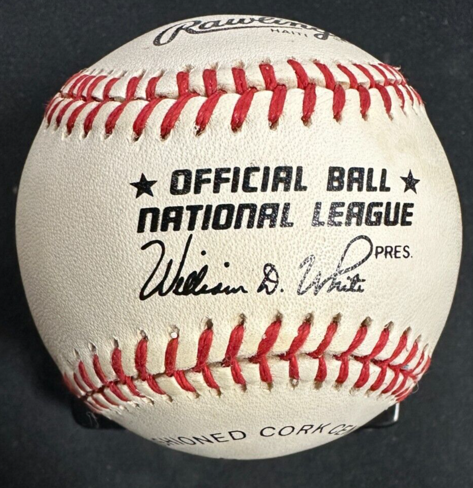 Willie Stargell Autographed Official National League Baseball HOF Pirates BAS