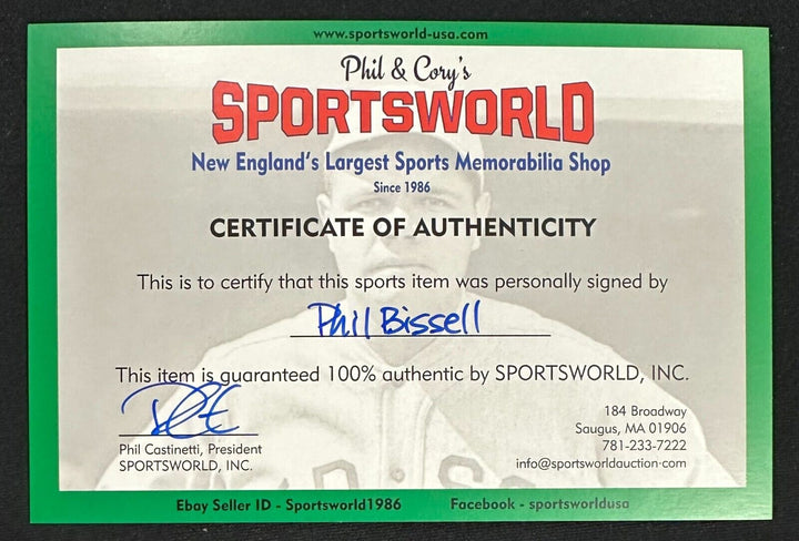Phil Bissell Autographed Nov 20, 1964 Boston Patriots Vs Broncos Program AFL