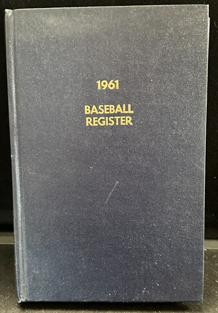 Vintage The Sporting News 1961 Baseball Register Hardcover Book Rare