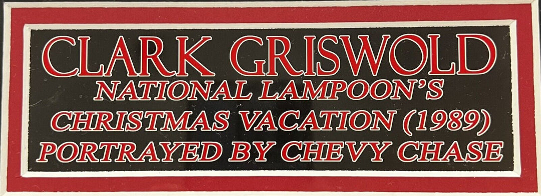 Chevy Chase Signed Clark Griswold Custom Blackhawks Jersey In Custom Frame COA