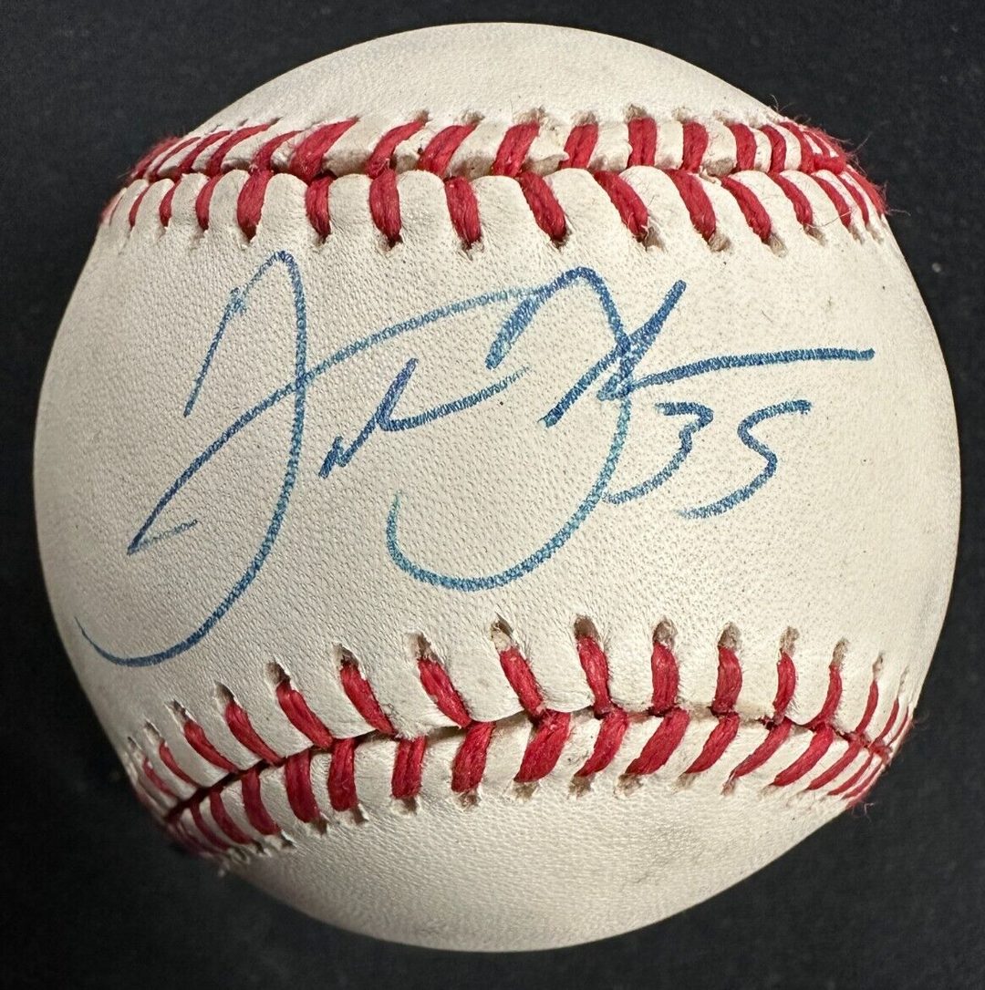Frank Thomas Autographed Bobby Brown American League Baseball JSA