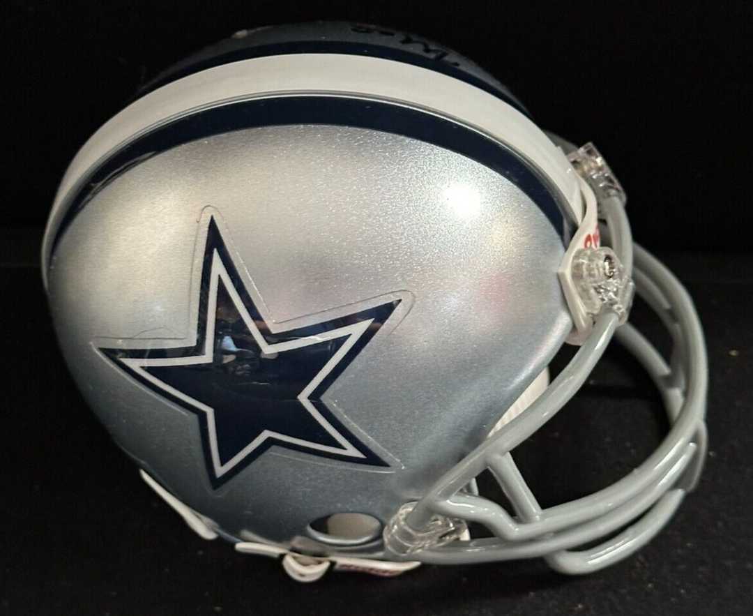 Mel Renfro Autographed Dallas Cowboys Riddell Mini Helmet W/ HOF 96 Insc