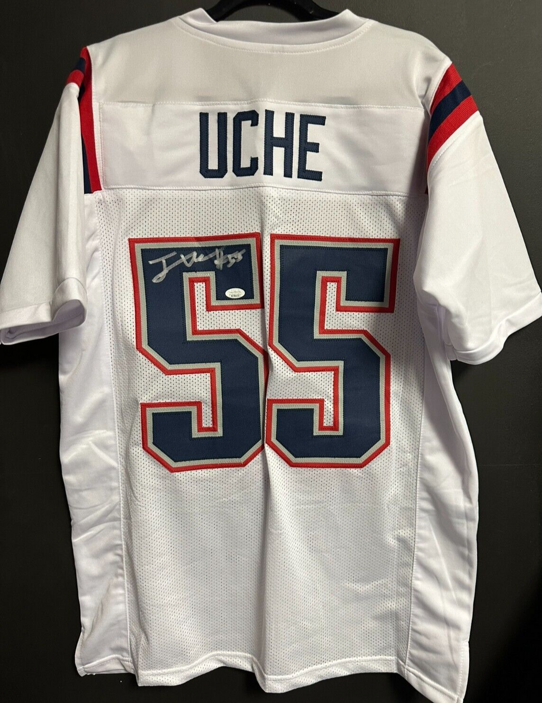 Josh Uche Autographed New England Patriots Jersey JSA NFL