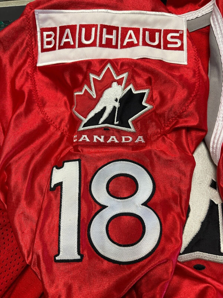 2001 Kyle McLaren Autographed Game Worn Team Canada Jersey