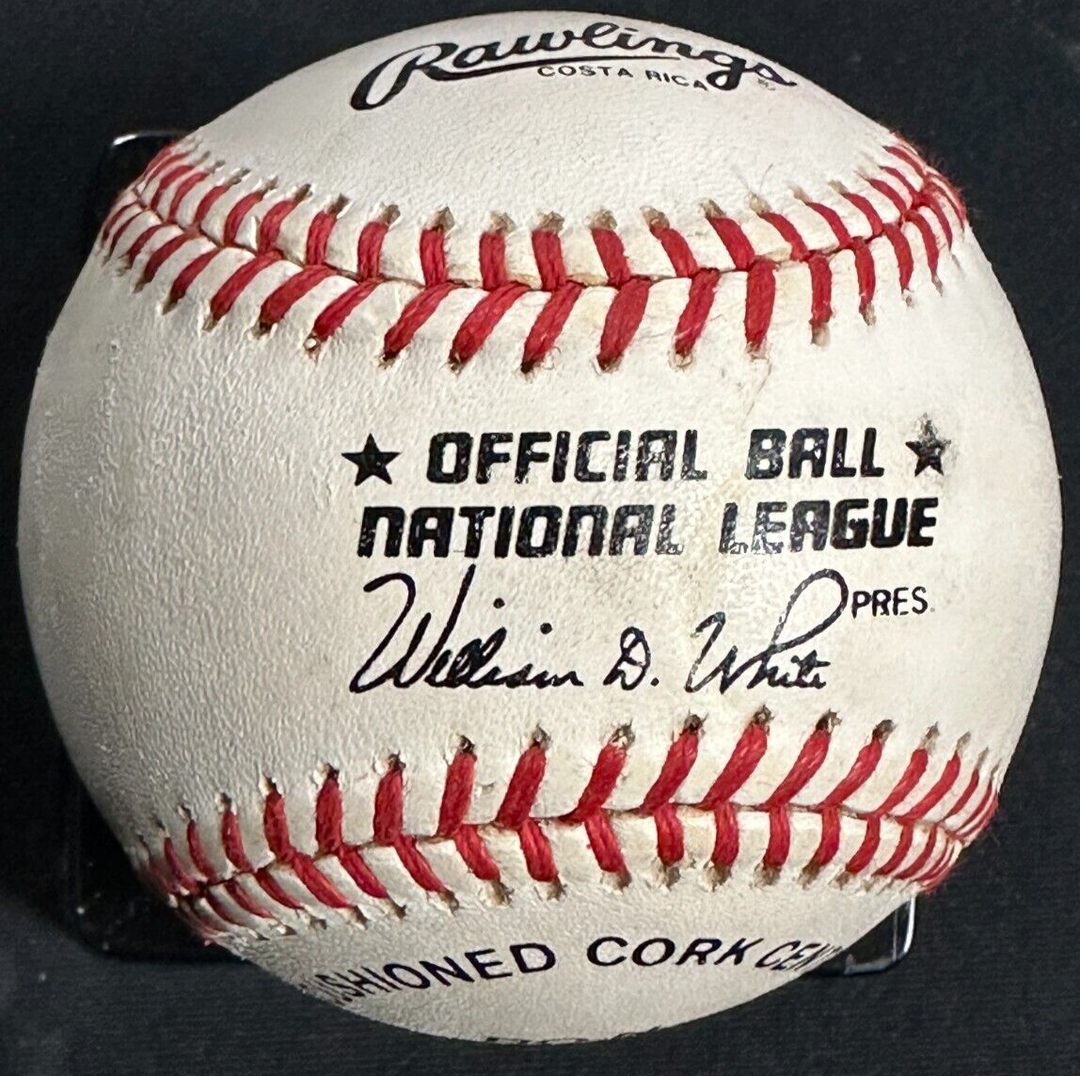 Dick Groat Signed William White Official National League Baseball W/ 1960 NL MVP