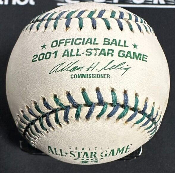 Roger Clemens Autographed 2001 All-Star Game Baseball W/ Cy7 & Rocket Insc