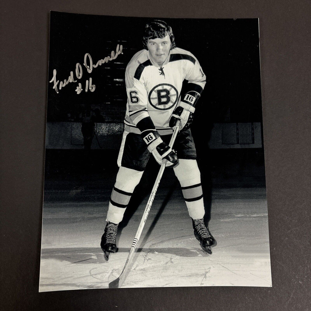 Fred O’Donnell Signed 8x10 Boston Bruins Sportsworld