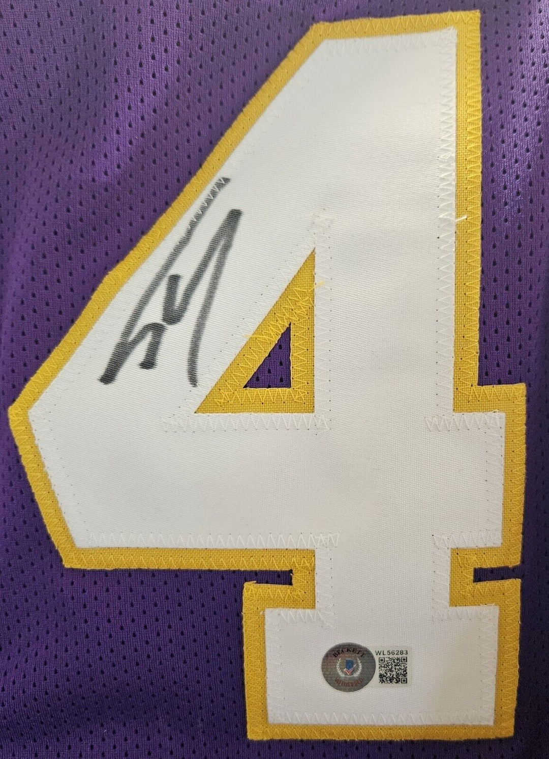 Shaquille O'Neal Signed XL Los Angeles Lakers Custom Jersey Beckett COA