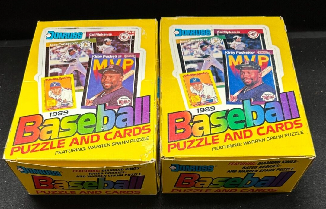 2 1989 Donruss Baseball Unopened Wax Pack Boxes Griffey