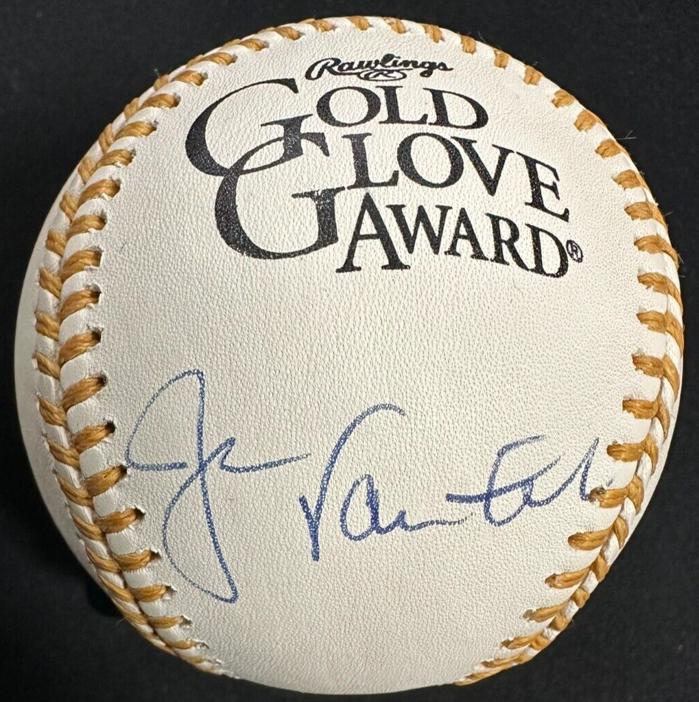 Jason Varitek Signed Rawlings Gold Glove Baseball PSA Boston Red Sox
