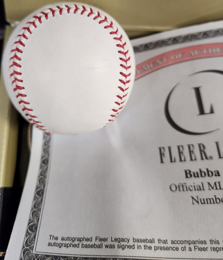 2004 Fleer Legacy Bubba Crosby Signed Major League Baseball #7/24 Yankees COA