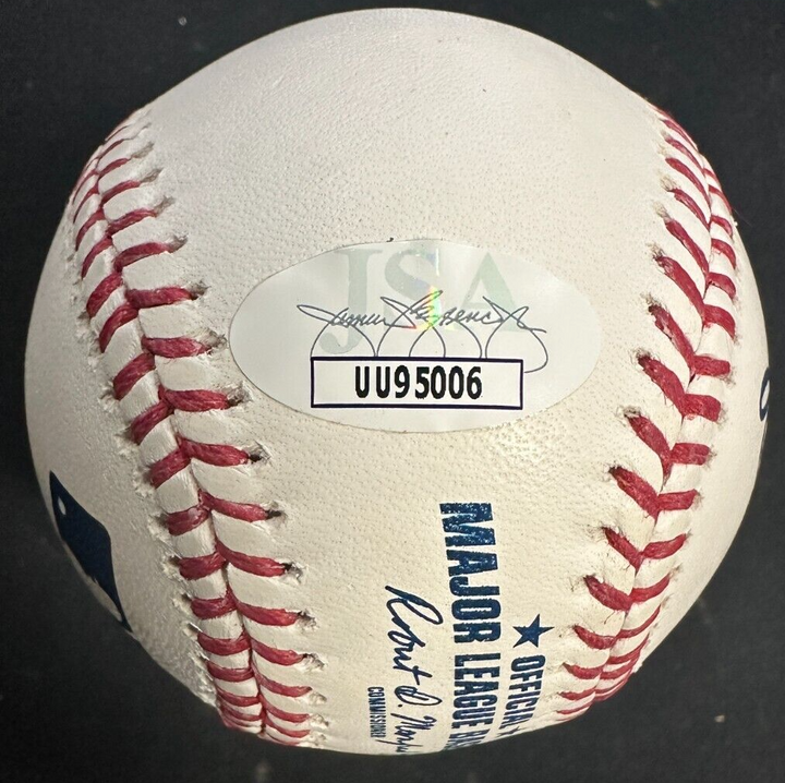Dansby Swanson Autographed Official Major League Baseball Chicago Cubs JSA