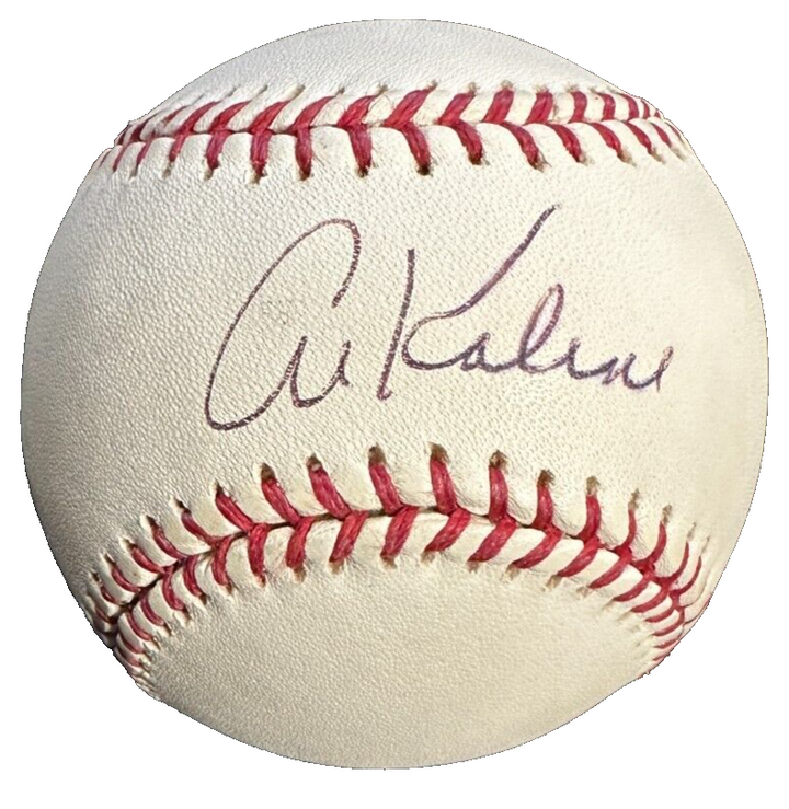 Al Kaline &Alan Trammell Autographed Baseball HOF Detroit Tigers