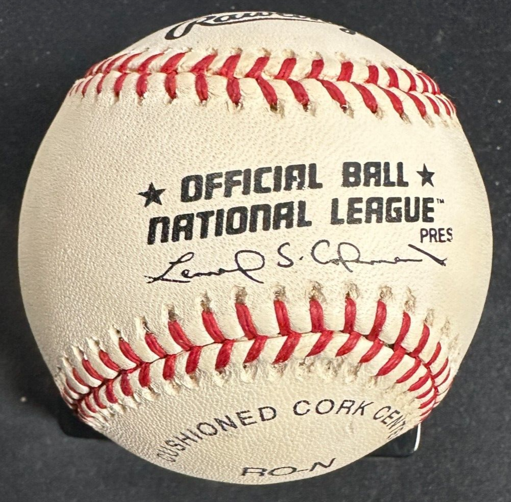 Johnny Bench Autographed National League Baseball W/ Hof 89 Reds