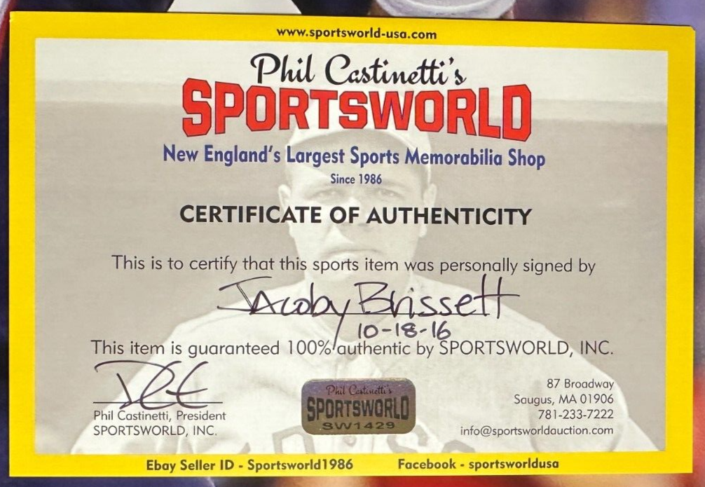 Jacoby Brissett Autographed 16x20 Photo New England Patriots
