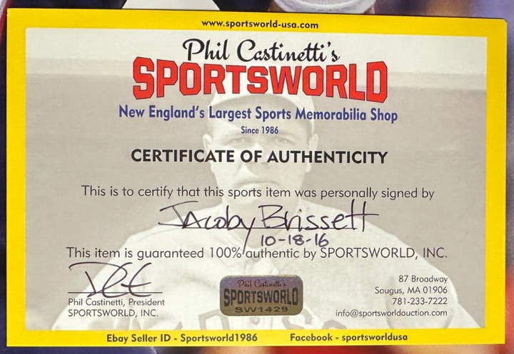 Jacoby Brissett Autographed 16x20 Photo New England Patriots