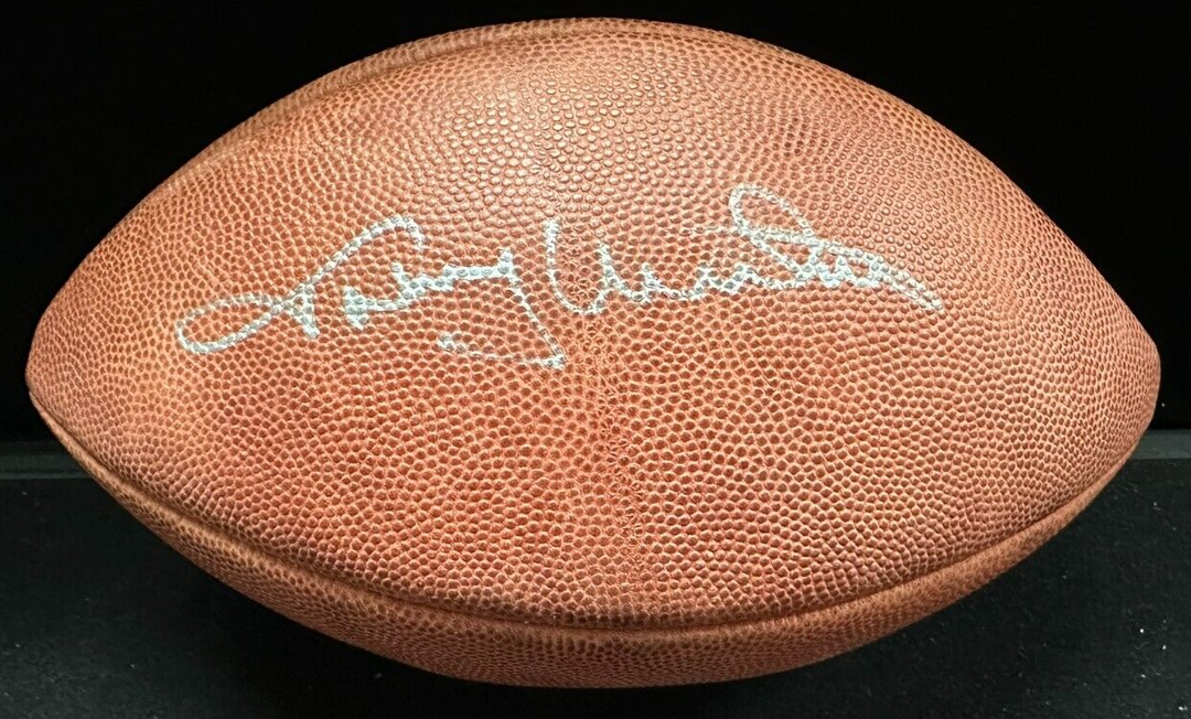 Johnny Unitas Autographed Official Wilson NFL Game Football BAS Colts HOF
