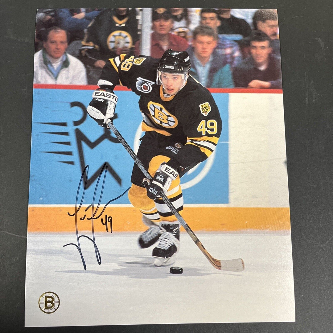 Joe Juneau Signed 8x10 Boston Bruins Sportsworld