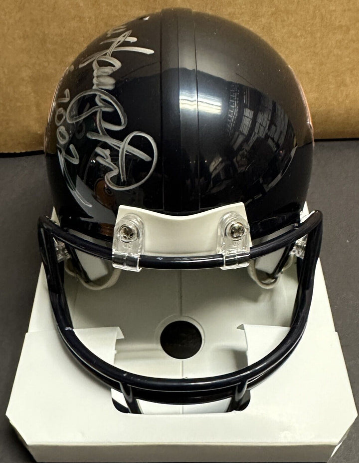 Dan Hampton Autographed Chicago Bears Mini Helmet W/ HOF 2000 NFL