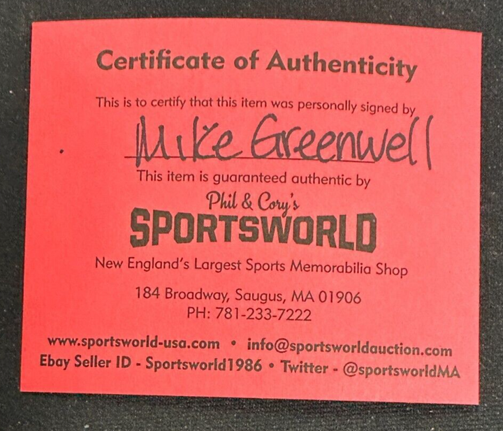 Mike Greenwell Autographed Official 1986 World Series Baseball Boston Red Sox