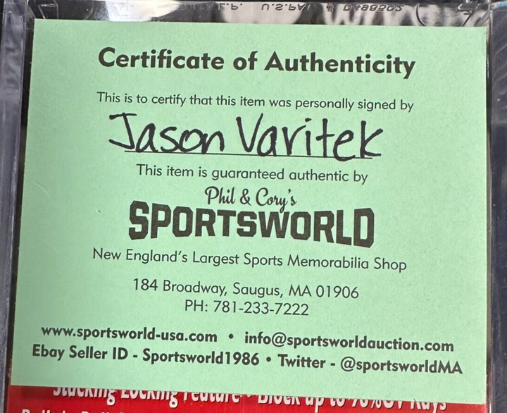 Jason Varitek Autographed Official 2007 World Series Baseball Red Sox