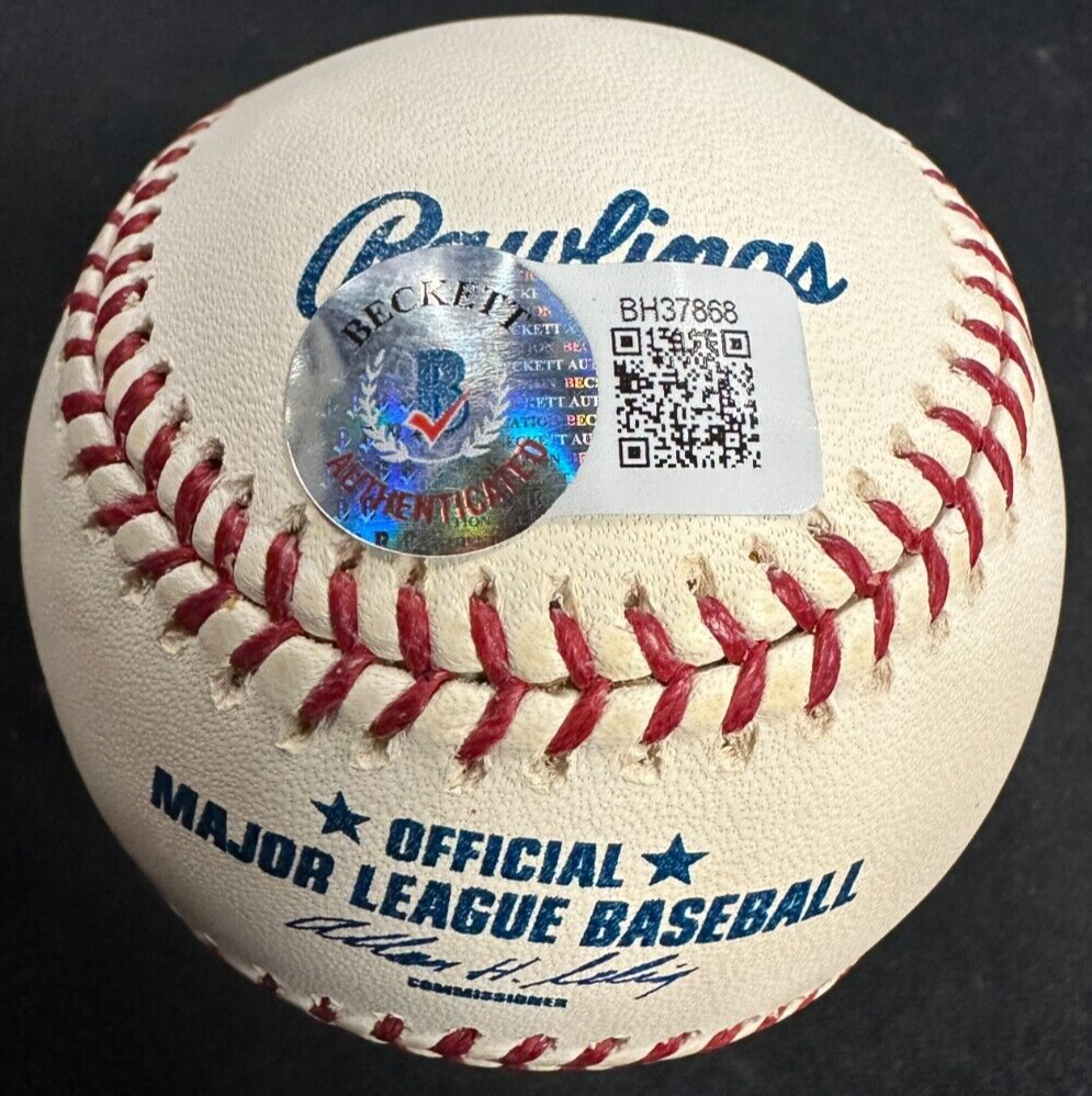 Whitey Ford Autographed Major League Baseball BAS HOF Yankees