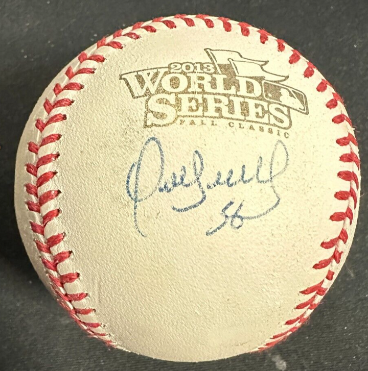Franklin Morales Autographed Official 2013 World Series Baseball Red Sox