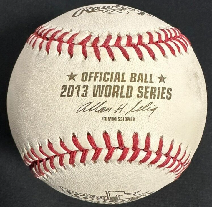 Mike Napoli Autographed 2013 World Series Baseball SGC Boston Red Sox