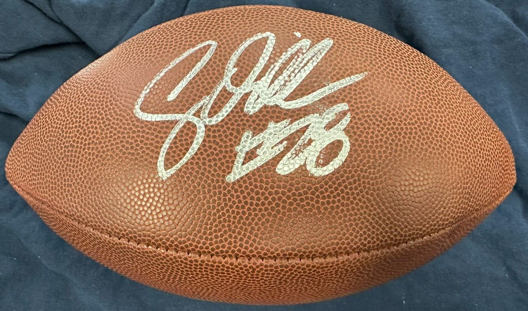 Corey Dillon Autographed Wilson Official NFL Football Bengals Patriots
