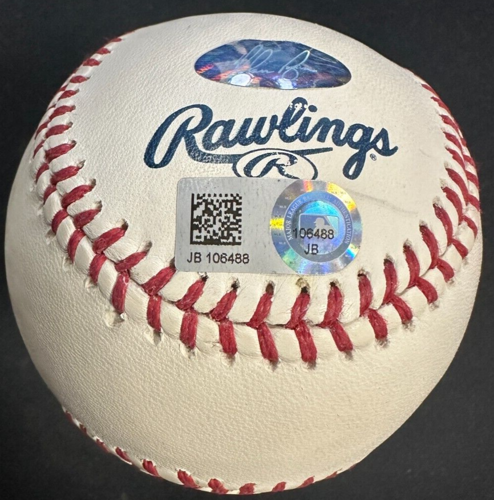 Nolan Ryan Autographed Baseball Hall of Fame Baseball MLB Hologram