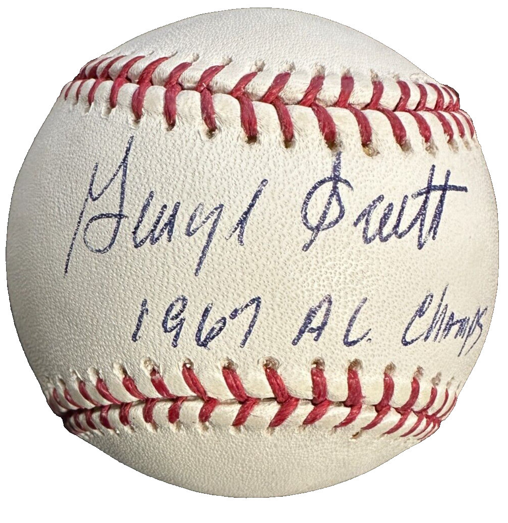 George Scott Autographed OAL Baseball W/ 1967 AL Champs Insc Red Sox
