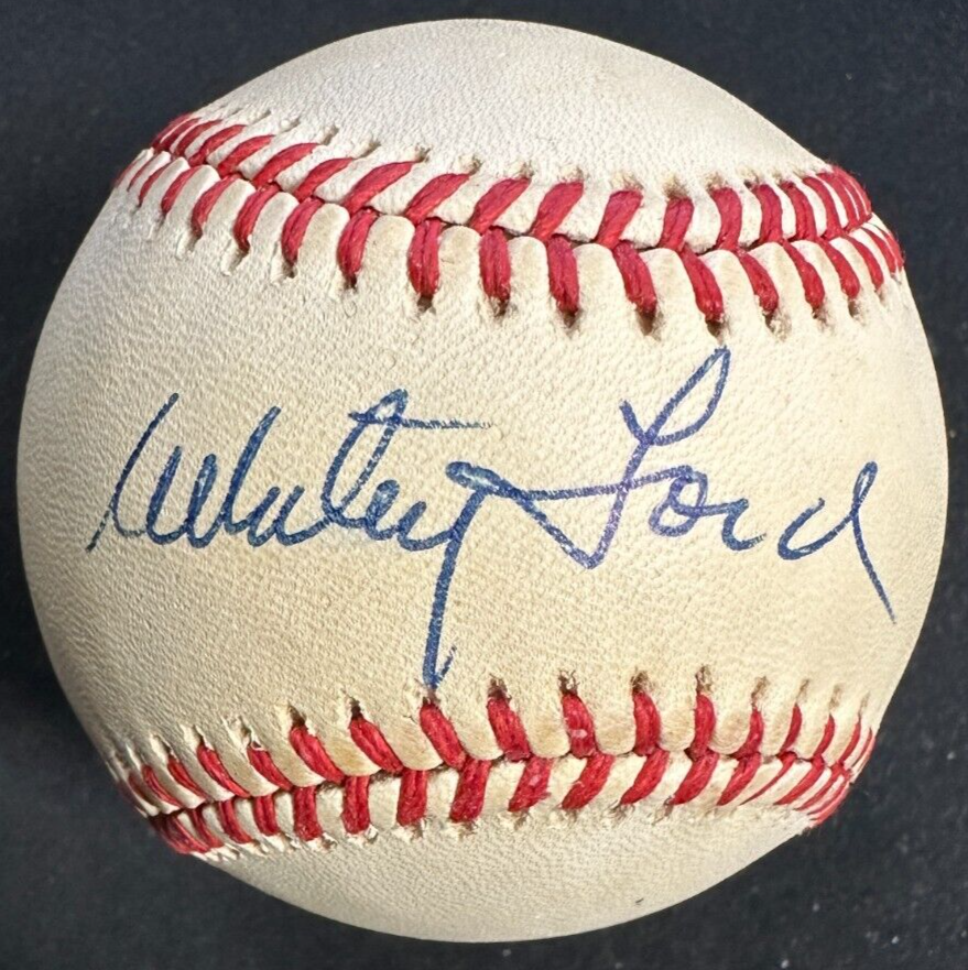 Whitey Ford Autographed American League Baseball BAS HOF Yankees