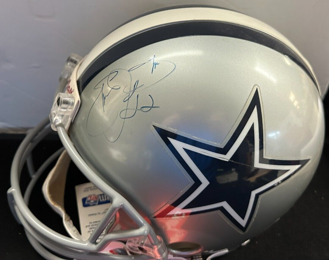 Emmitt Smith Autographed Dallas Cowboys Full Size Authentic Helmet NFL BAS