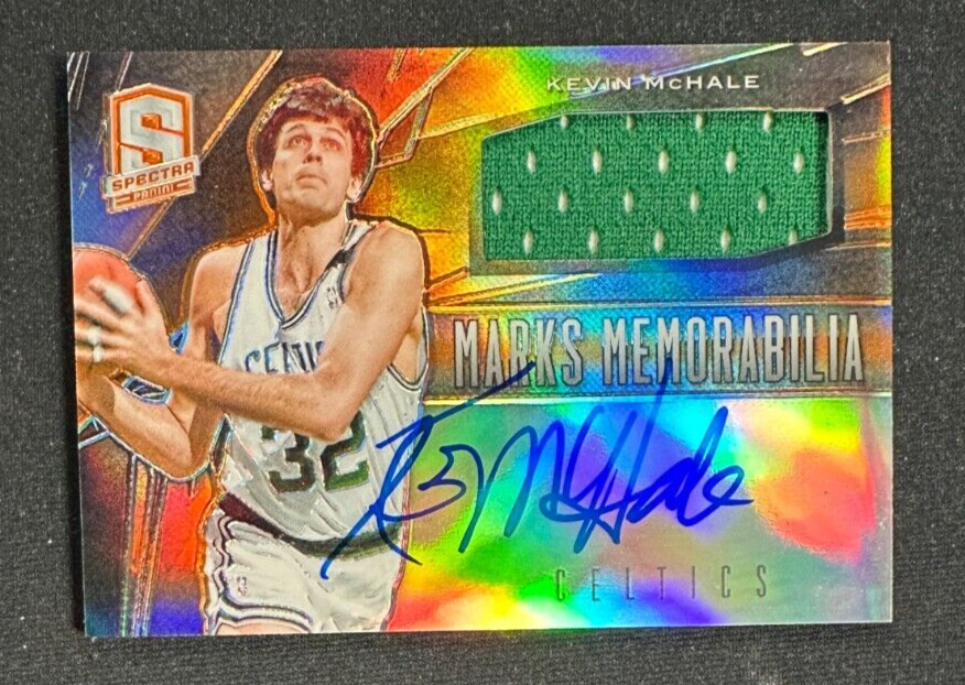 2013-14 Panini Spectra Marks Memorabilia Kevin McHale Signed Jersey /15