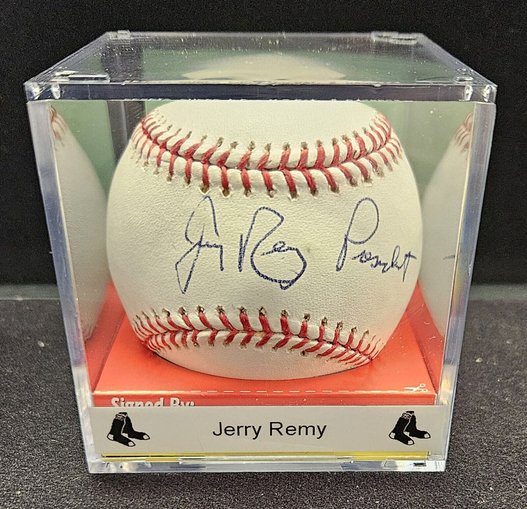 Jerry Remy Signed Official Major League Baseball Boston Red Sox Inscribed COA