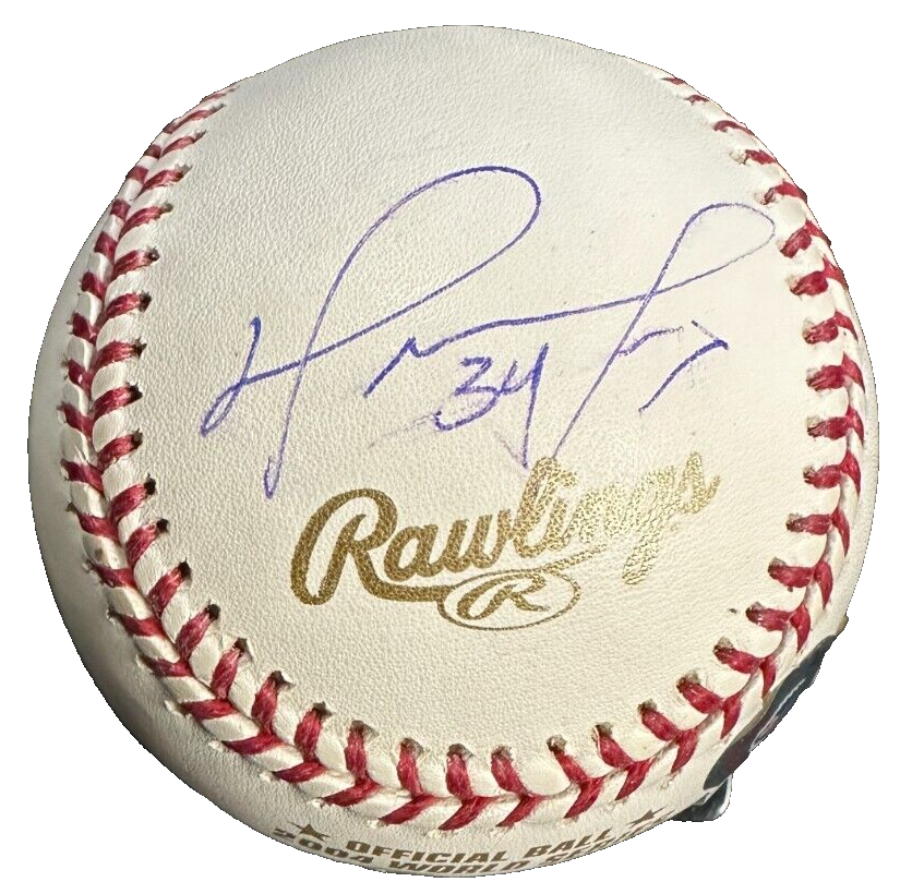 Curt Schilling & David Ortiz Autographed 2004 World Series Baseball Red Sox BAS