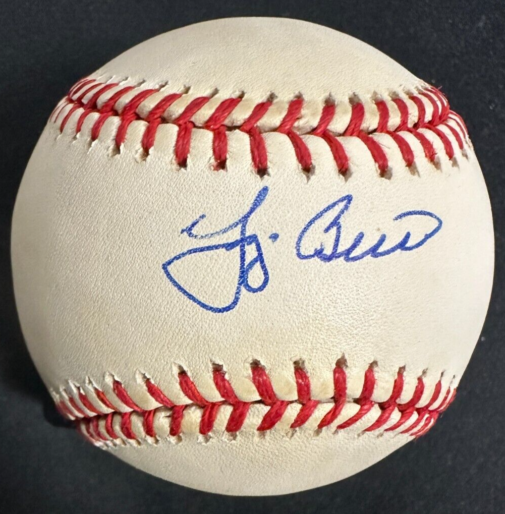 Yogi Berra Autographed American League Baseball HOF Yankees BAS