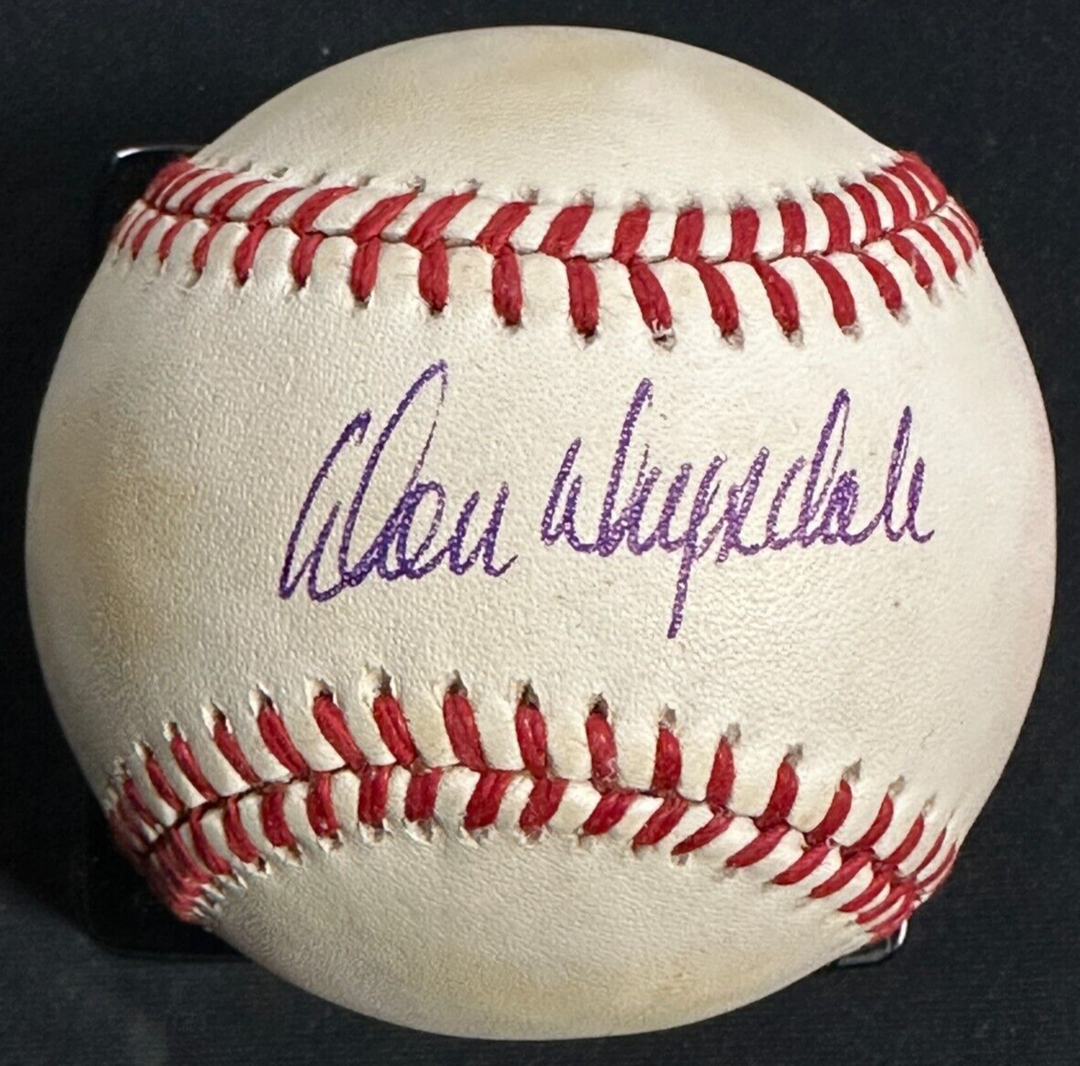 Don Drysdale Autographed Official National League Baseball HOF BAS Dodgers