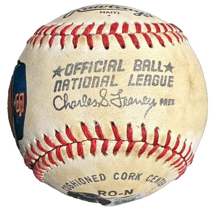 Willie Mays Autographed Hand Painted National League Baseball HOF Giants BAS 1/1