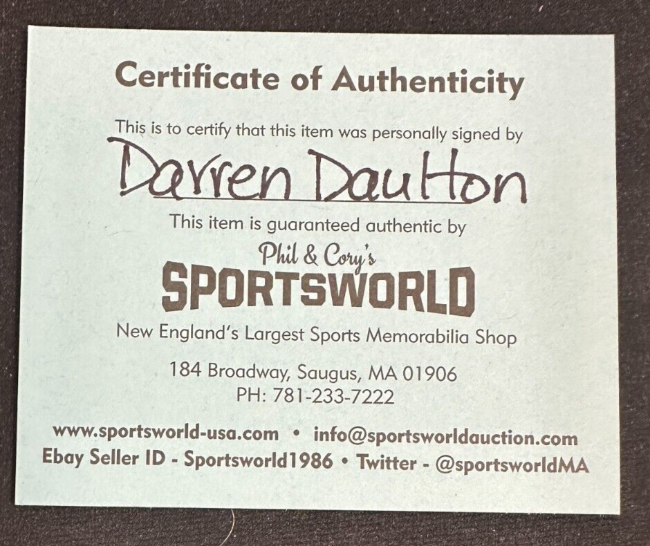 Darren Daulton Autographed Official National League Baseball Phillies