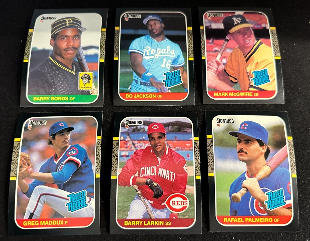 1987 Donruss Baseball Complete Set 1-660 Bonds Maddux McGwire NM-MT+
