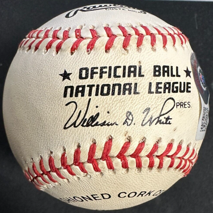 Harvey Haddix Autographed Official National League Baseball BAS