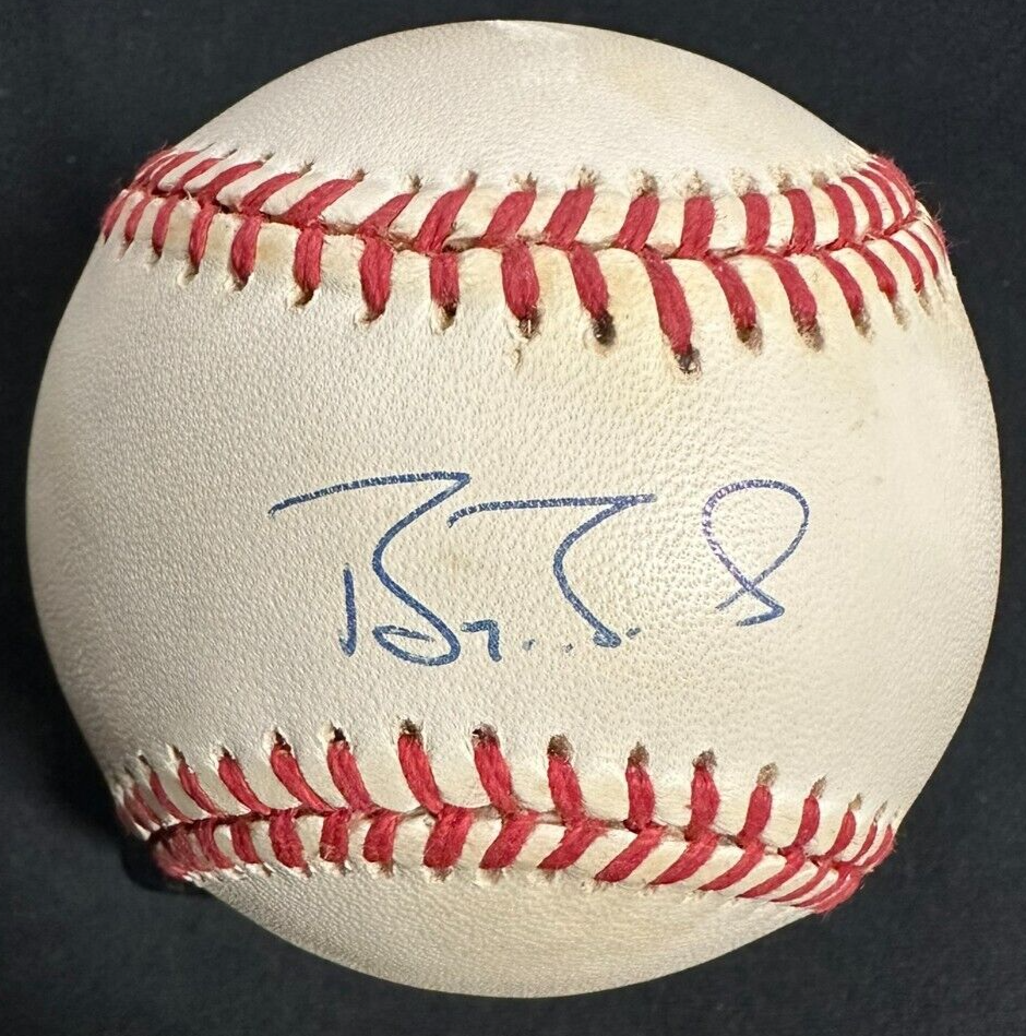 Barry Bonds Autographed Official National League Baseball Giants Pirates BAS