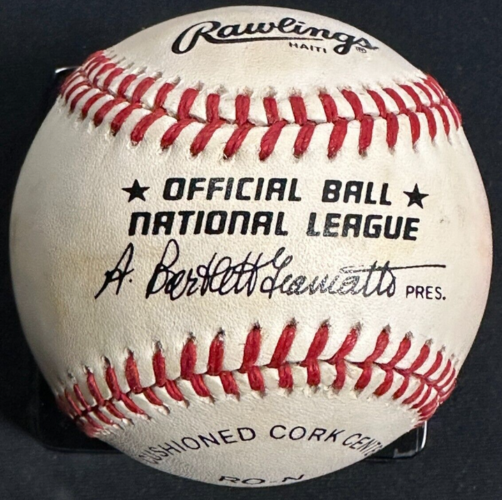Don Drysdale Autographed Official National League Baseball HOF BAS Dodgers