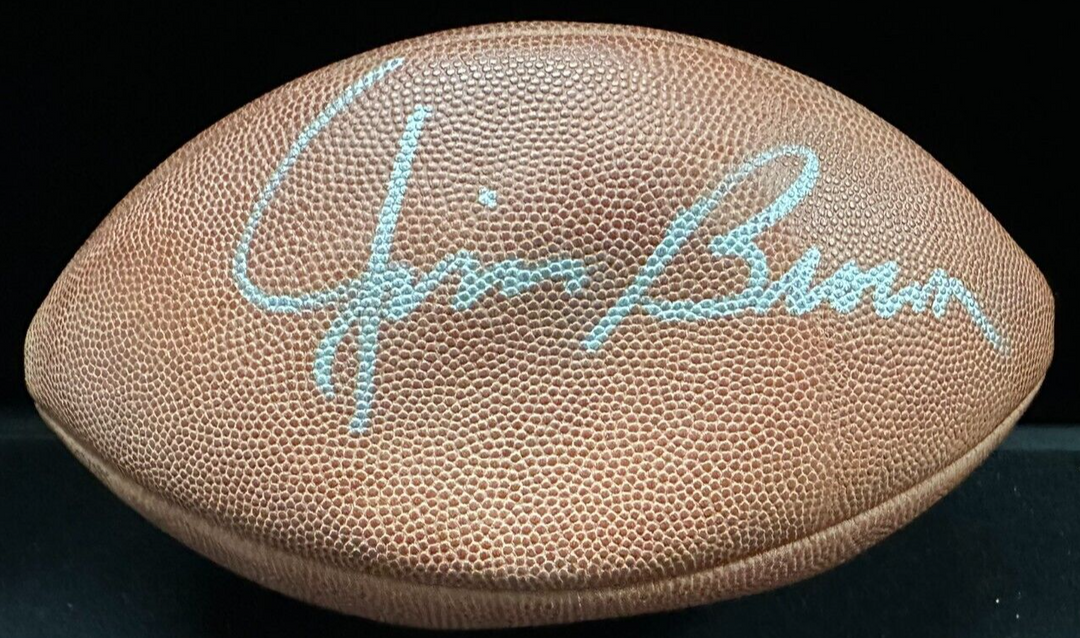 Jim Brown Autographed Official Wilson NFL Game Football BAS Browns HOF