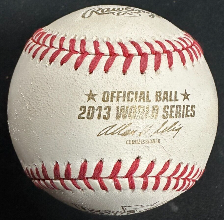 Franklin Morales Autographed Official 2013 World Series Baseball Red Sox