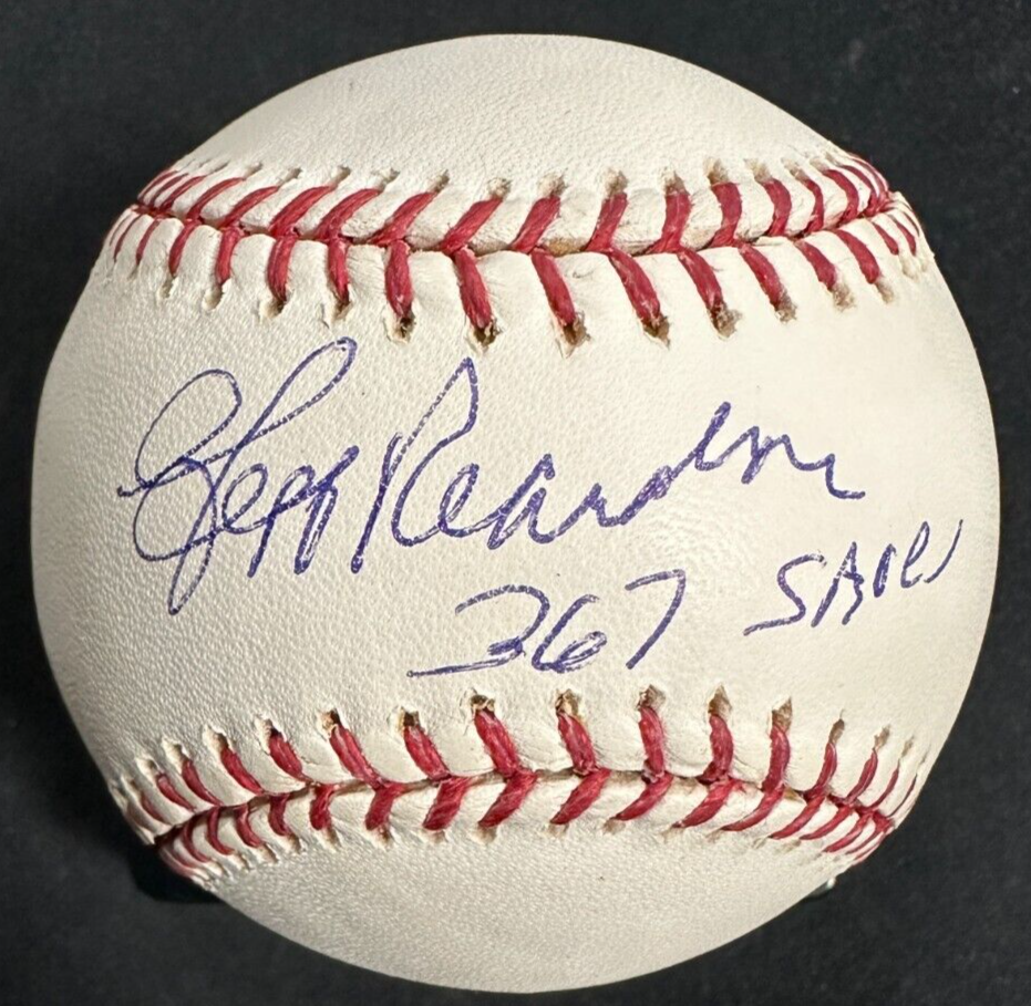 Jeff Reardon Autographed Major League Baseball W/ 367 Saves Insc Tristar